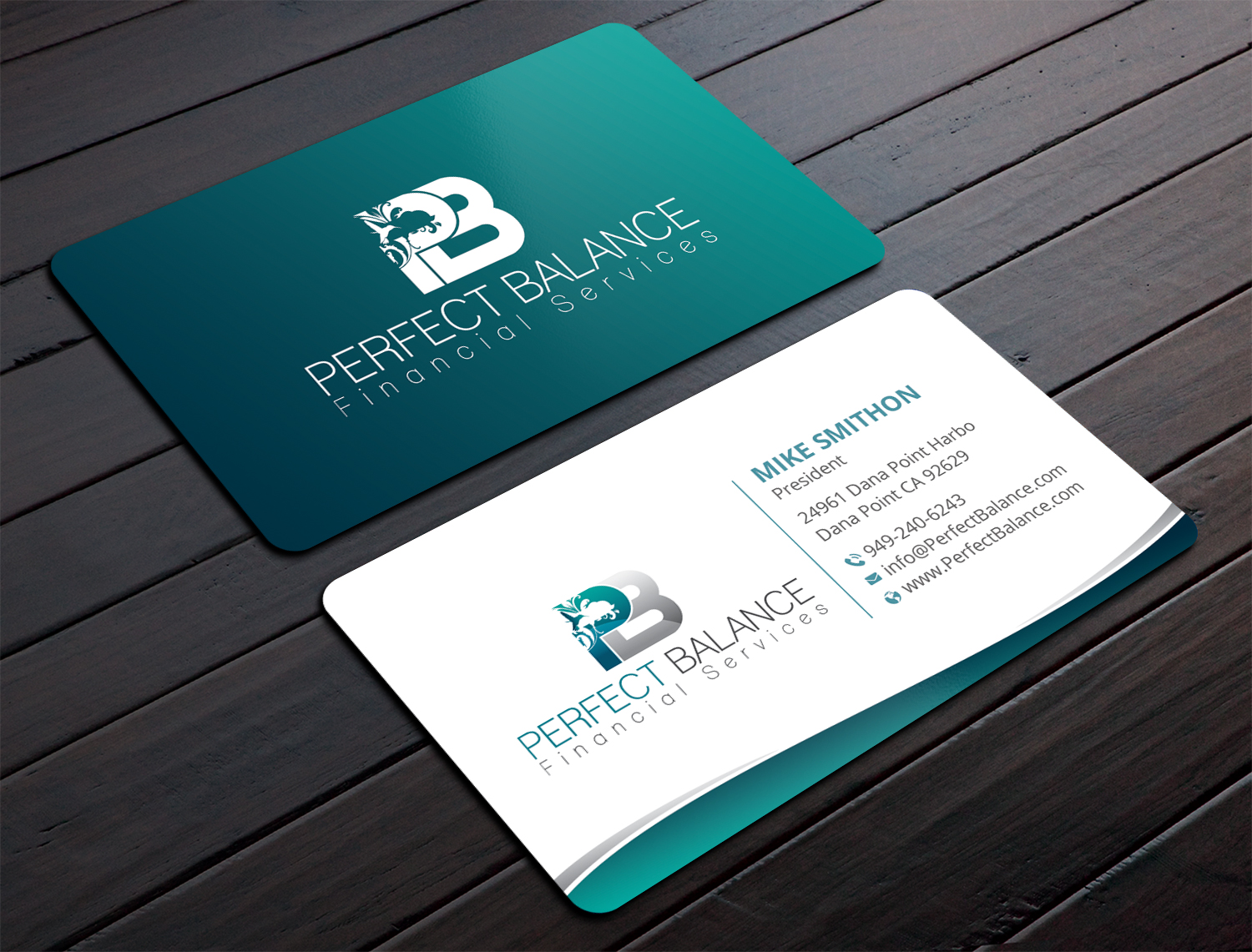 Business Card Design by DesignShout for Perfect Balance Financial Services | Design #30580254