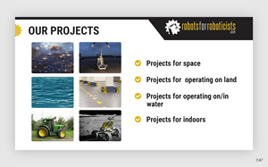 Design de PowerPoint par pb pour robotsforroboticists.com | Design : #30588165
