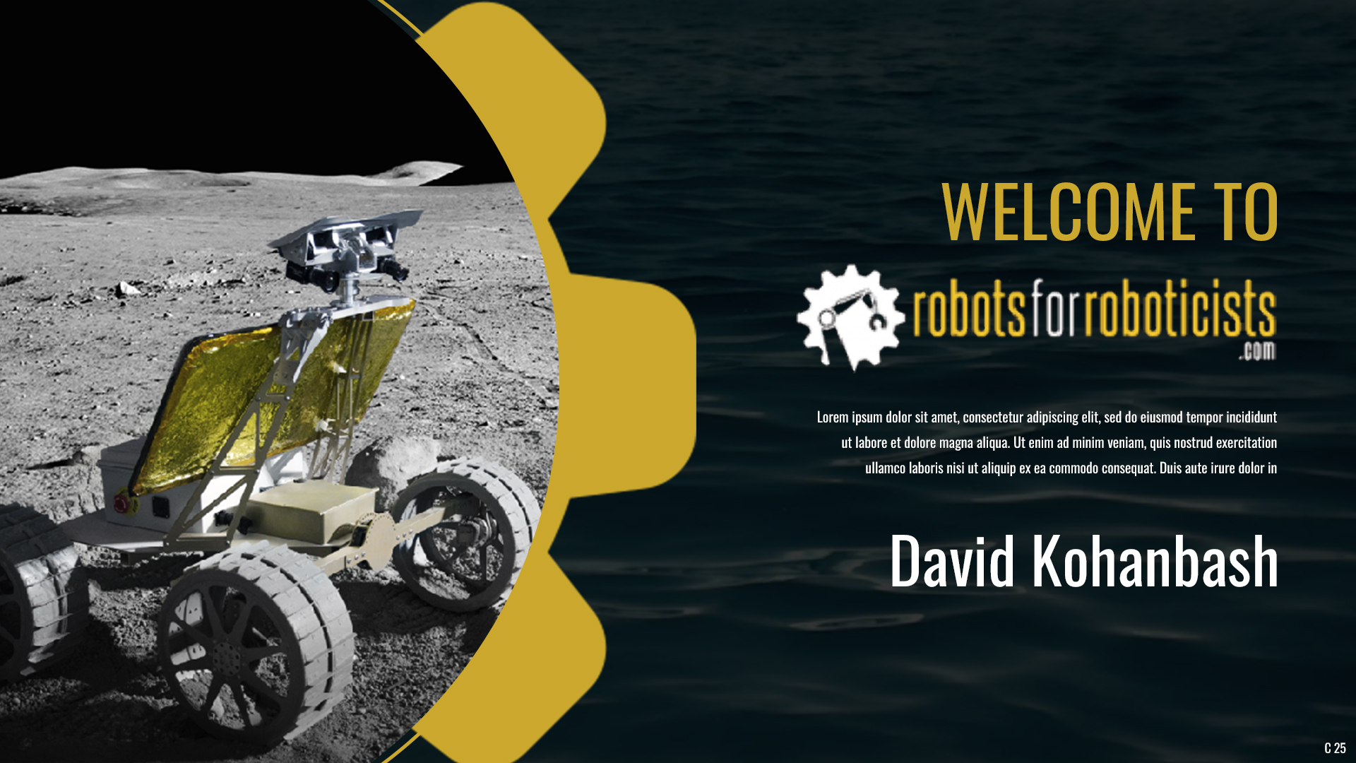 PowerPoint Design by pb for robotsforroboticists.com | Design #30588167