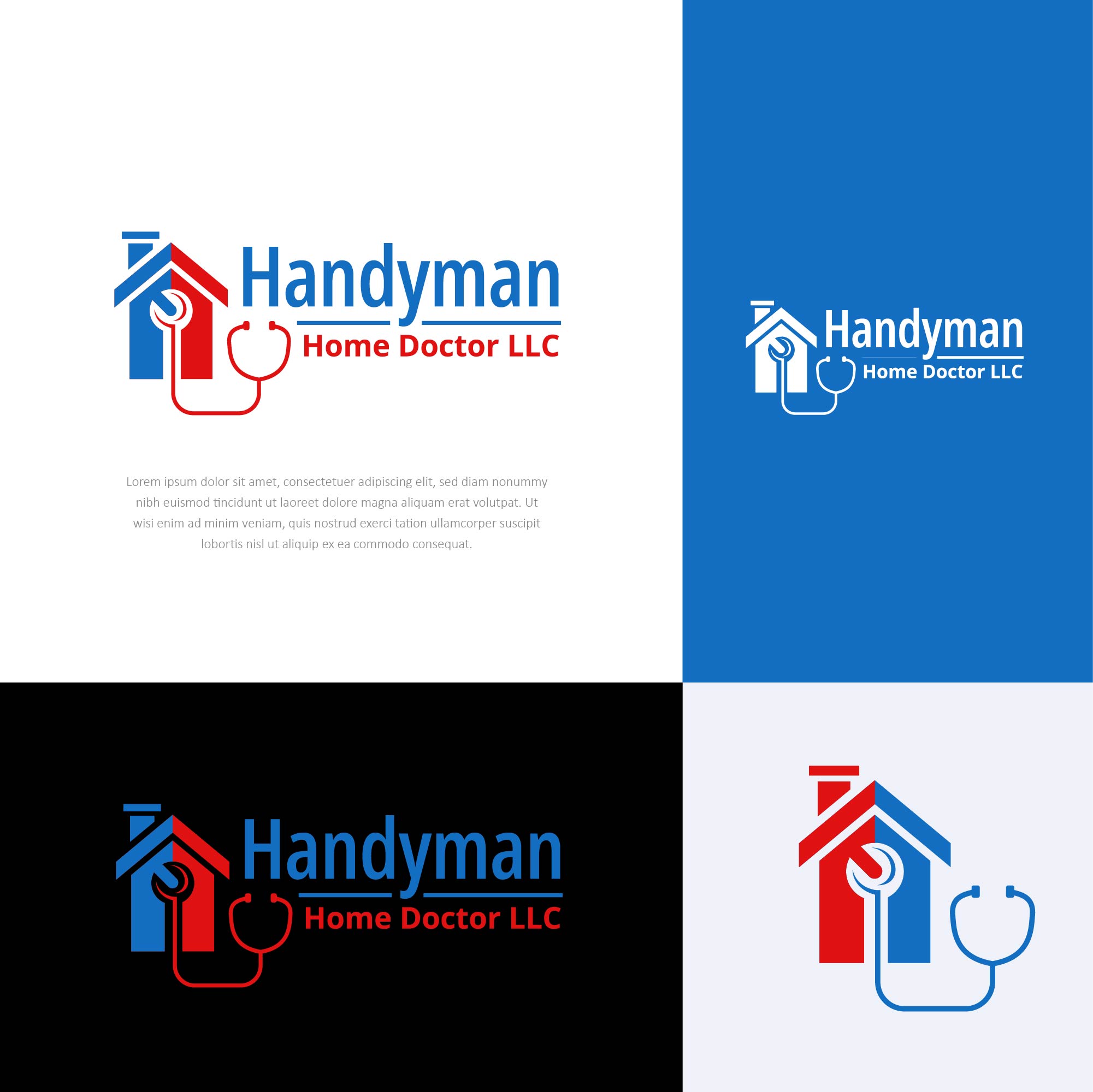 Logo Design by Transformed Design Inc. for Handyman Home Doctor LLC | Design #30588048