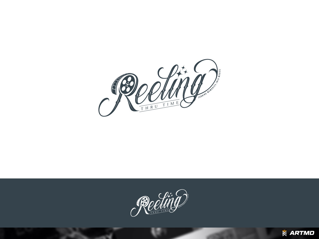 Logo Design by ARTMD for Reeling Thru Time | Design #30595581