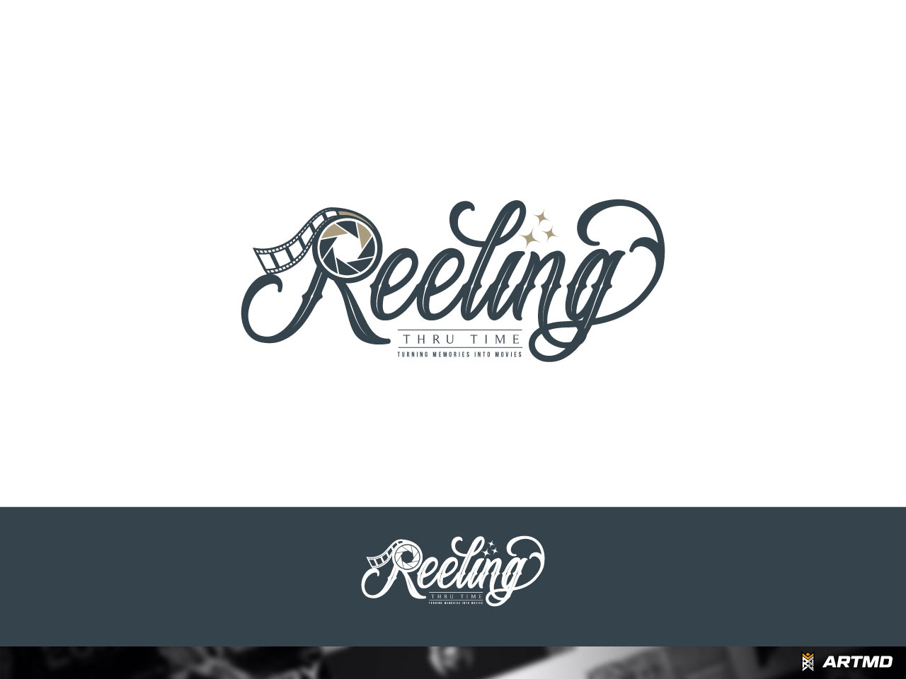Logo Design by ARTMD for Reeling Thru Time | Design #30632297