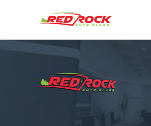 Logo Design by Srk pix!14 for Red Rock Auto Glass | Design: #30594193