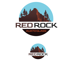 Logo Design by Paint-Tools for Red Rock Auto Glass | Design: #30586473