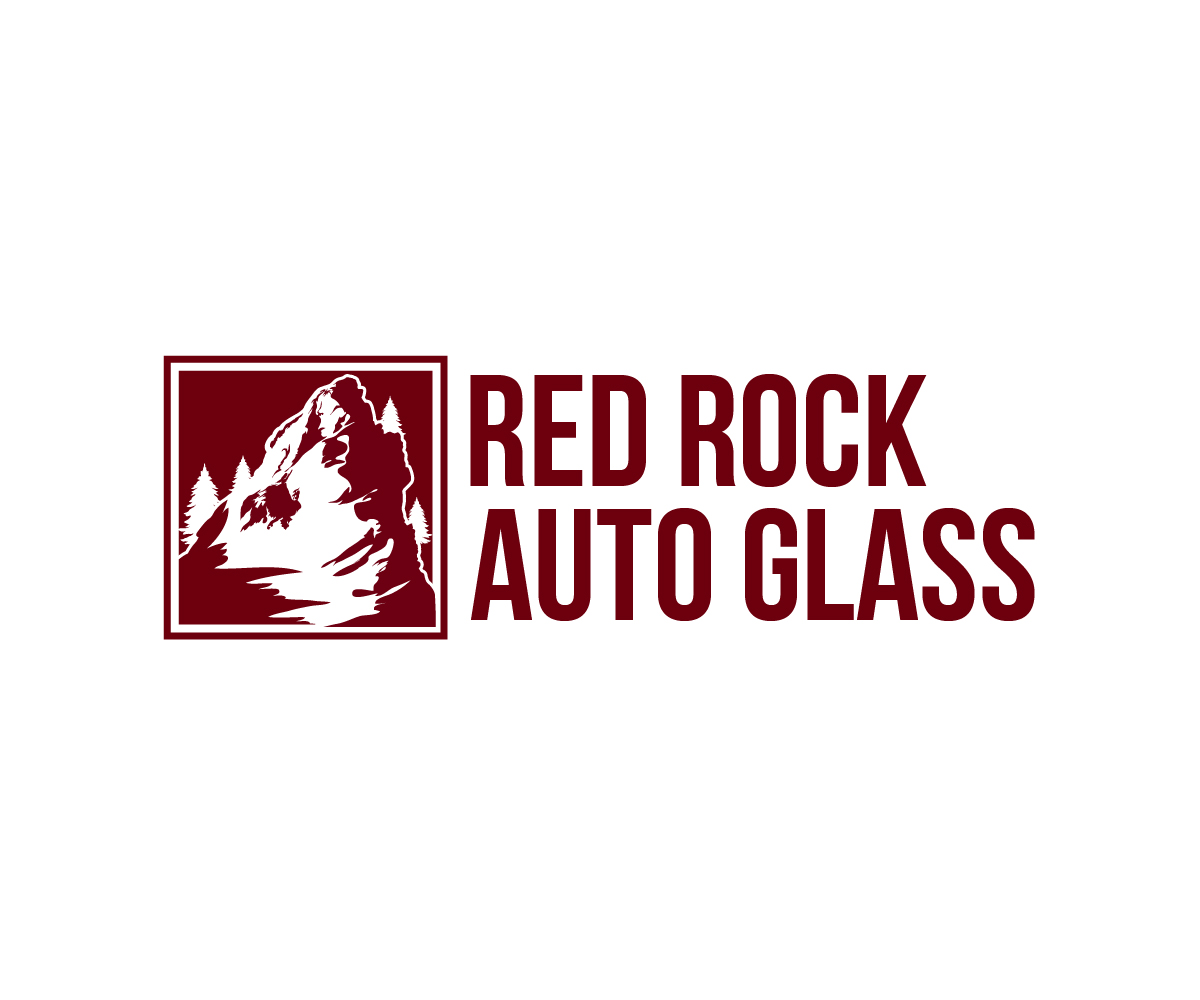Logo Design by Paint-Tools for Red Rock Auto Glass | Design #30593578