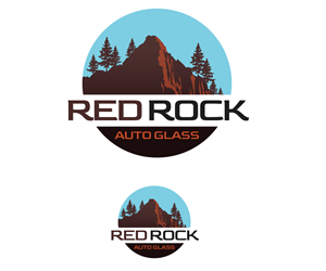 Logo Design by Paint-Tools for Red Rock Auto Glass | Design: #30593586