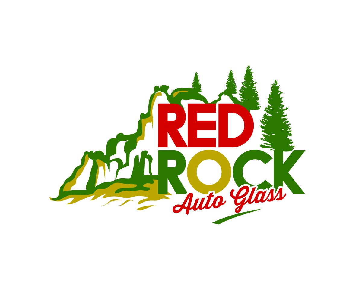 Logo Design by Paint-Tools for Red Rock Auto Glass | Design #30593591