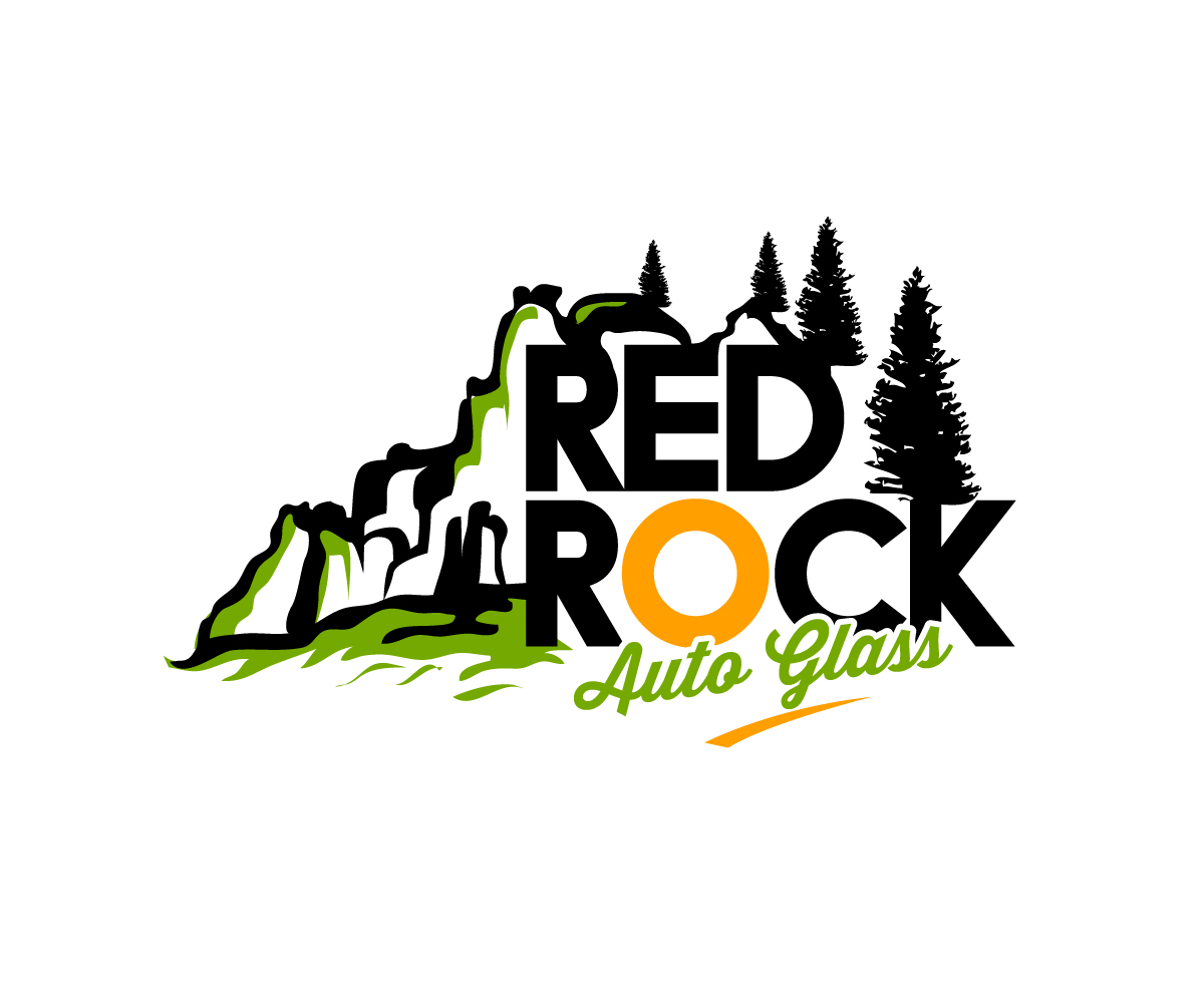 Logo Design by Paint-Tools for Red Rock Auto Glass | Design #30593593