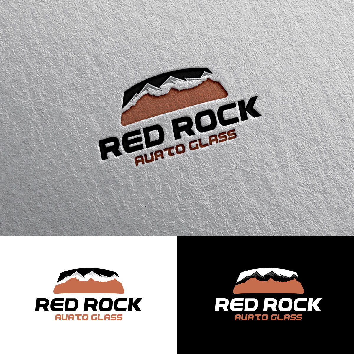 Diseño de Logo por chris Ray para Red Rock Auto Glass | Diseño #30585453