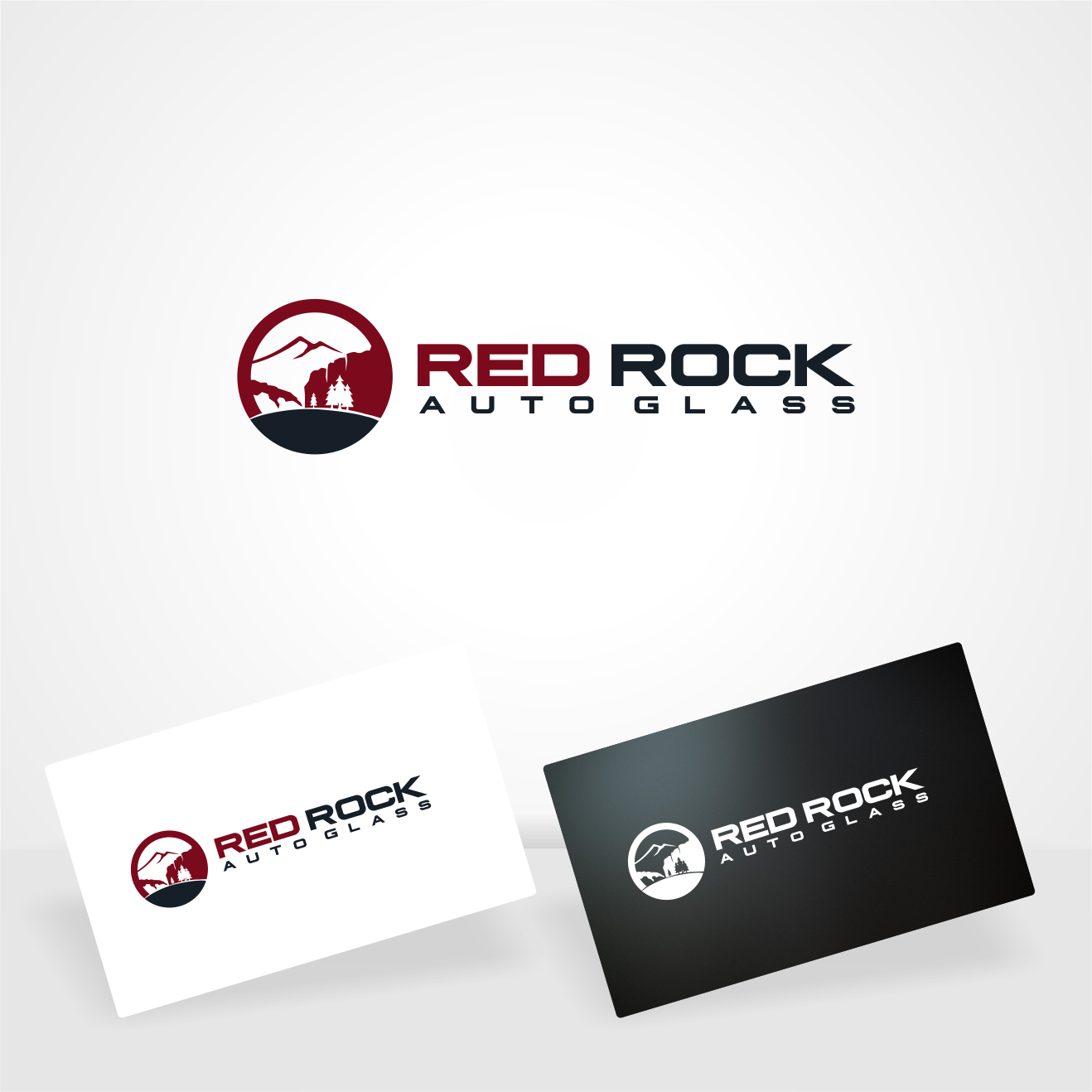 Diseño de Logo por Arham Hidayat para Red Rock Auto Glass | Diseño #30612333