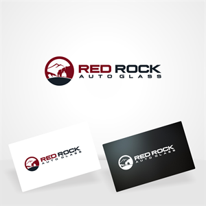 Logo Design by Arham Hidayat for Red Rock Auto Glass | Design: #30612333