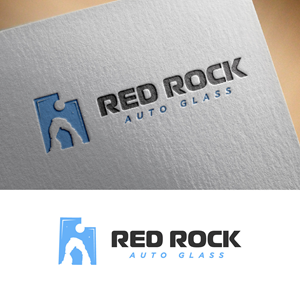 Logo Design by fly  design for Red Rock Auto Glass | Design: #30591012