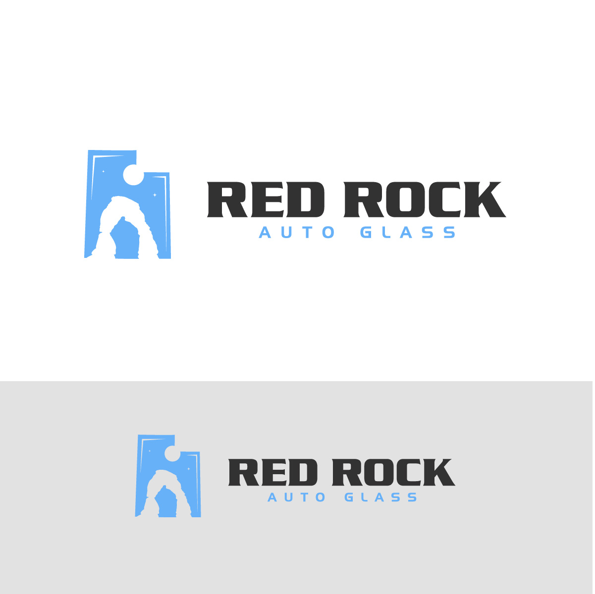 Logo Design by fly  design for Red Rock Auto Glass | Design #30591013