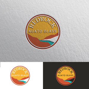 Logo Design by NZ Creatives for Red Rock Auto Glass | Design: #30593307
