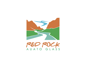 Logo Design by Ansh Design for Red Rock Auto Glass | Design: #30587146