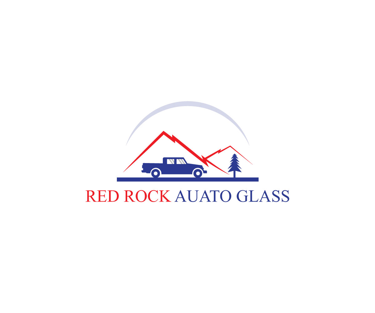 Logo Design by Ansh Design for Red Rock Auto Glass | Design #30587148