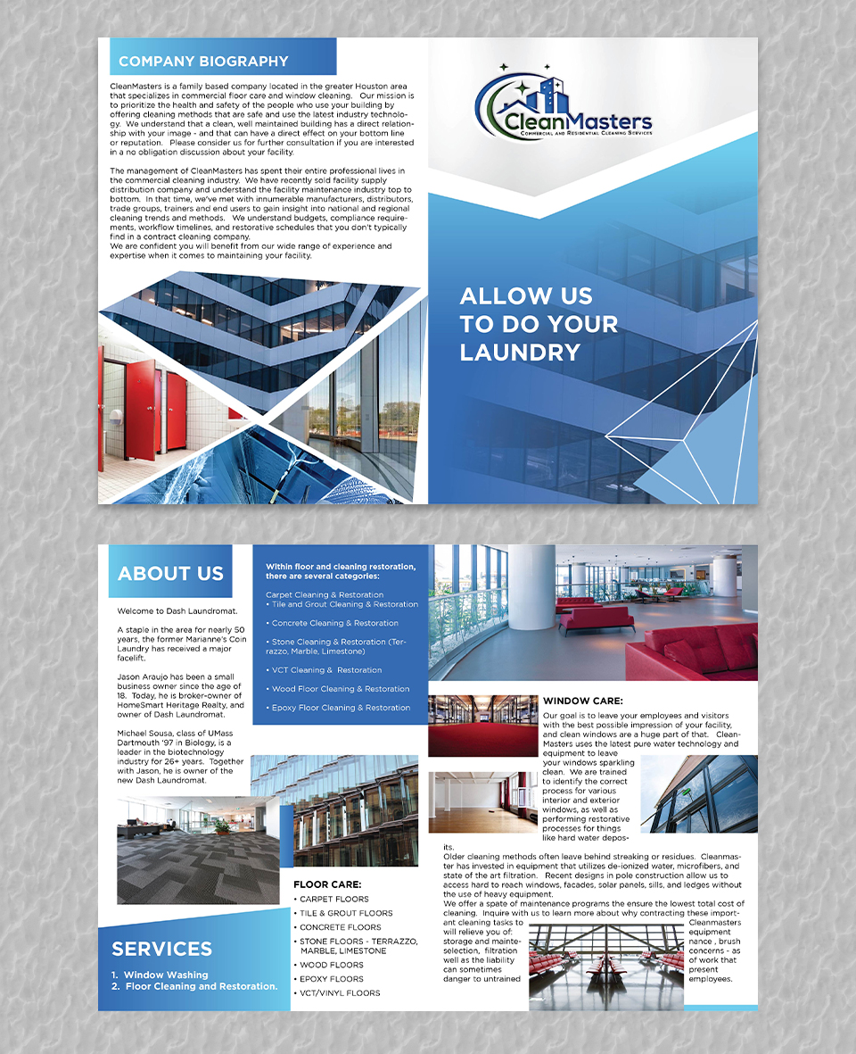 Brochure Design by YourLogoMaster for this project | Design #30594949