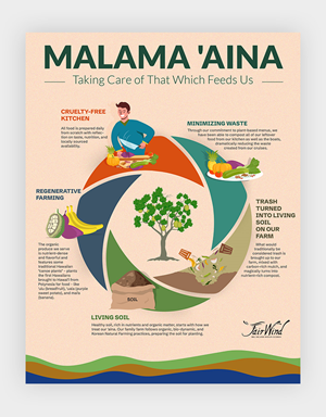 FW regenerative food process graphic design for posters