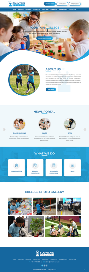 Web Design by pb for Fountain College | Design: #30588109