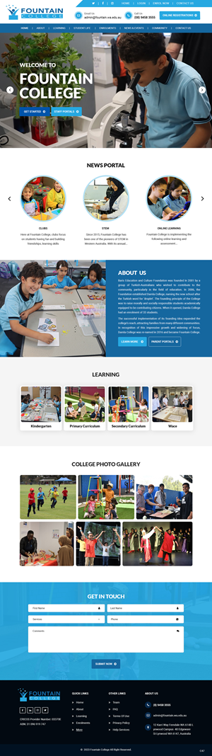 Web Design by pb for Fountain College | Design: #30588111