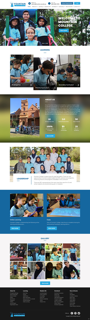 Web Design by pb for Fountain College | Design: #30588117