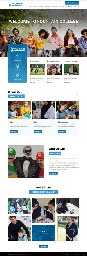 Web Design by pb for Fountain College | Design: #30588118