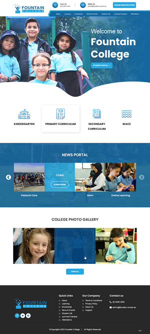 Web Design by pb for Fountain College | Design: #30595723