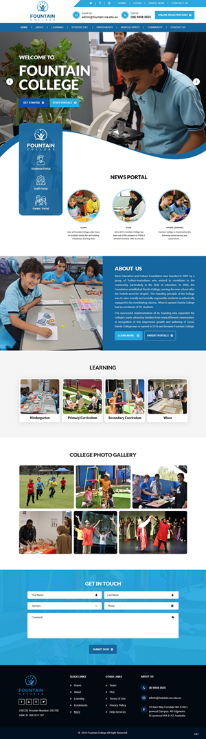 Web Design by pb for Fountain College | Design #31215798