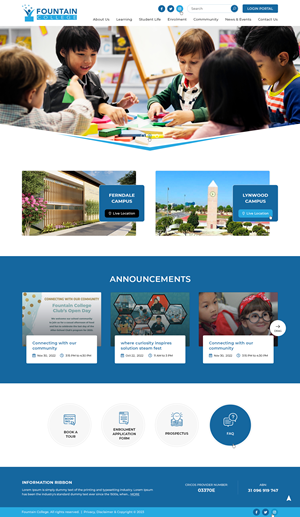 Web Design by Ved Web Services for Fountain College | Design: #30601592