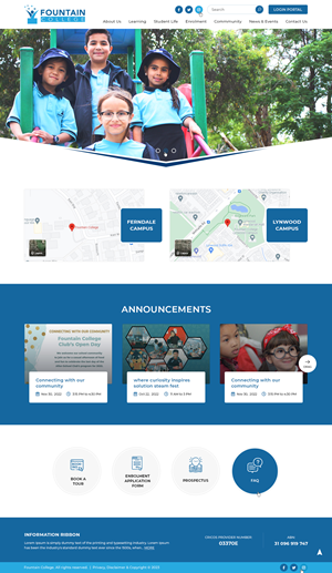 Web Design by Ved Web Services for Fountain College | Design: #30601594