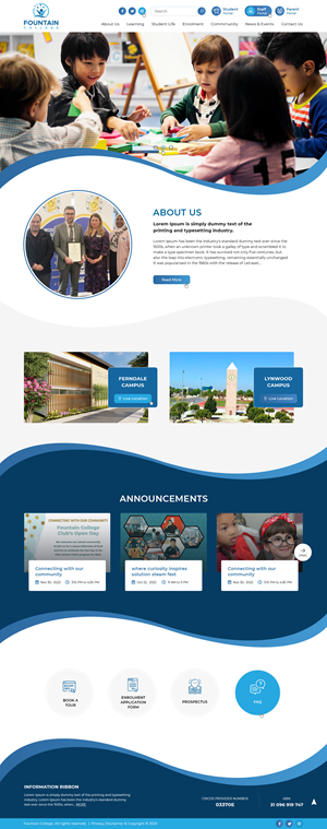 Web Design by Ved Web Services for Fountain College | Design: #31212758