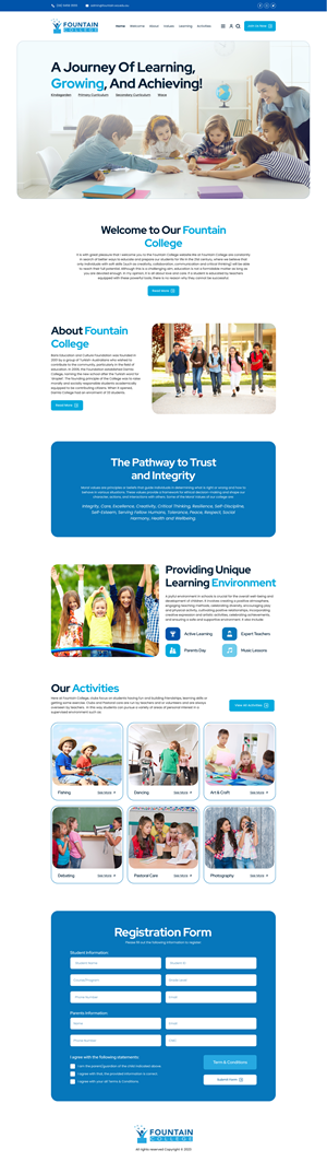 Web Design by Factotum Designs for Fountain College | Design: #30604284