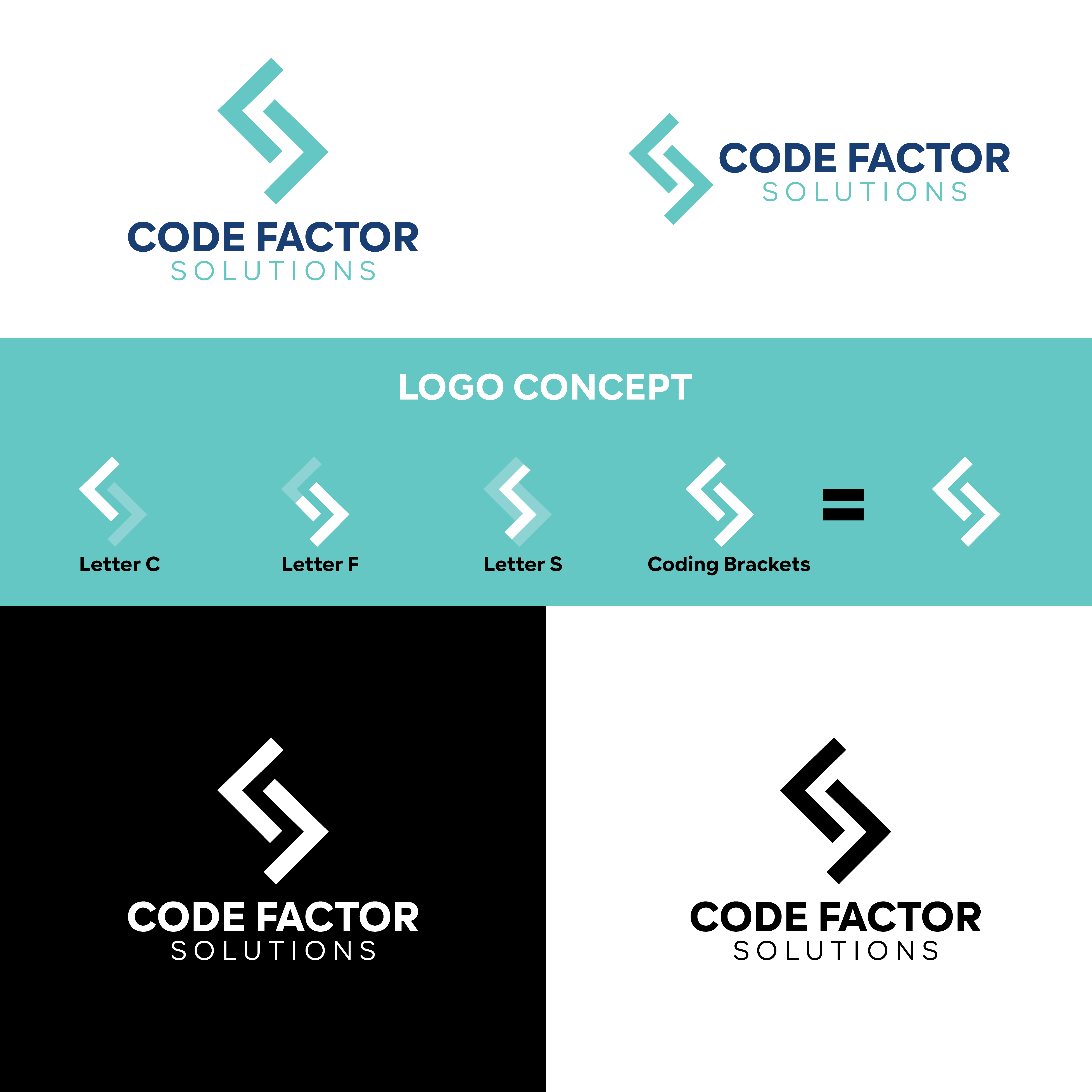 Logo Design by Adnan Bhatti for CODE FACTOR SOLUTIONS | Design #30606686