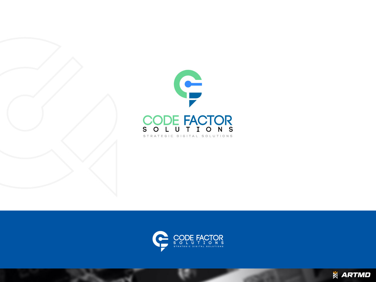 Logo Design by ARTMD for CODE FACTOR SOLUTIONS | Design #30591336