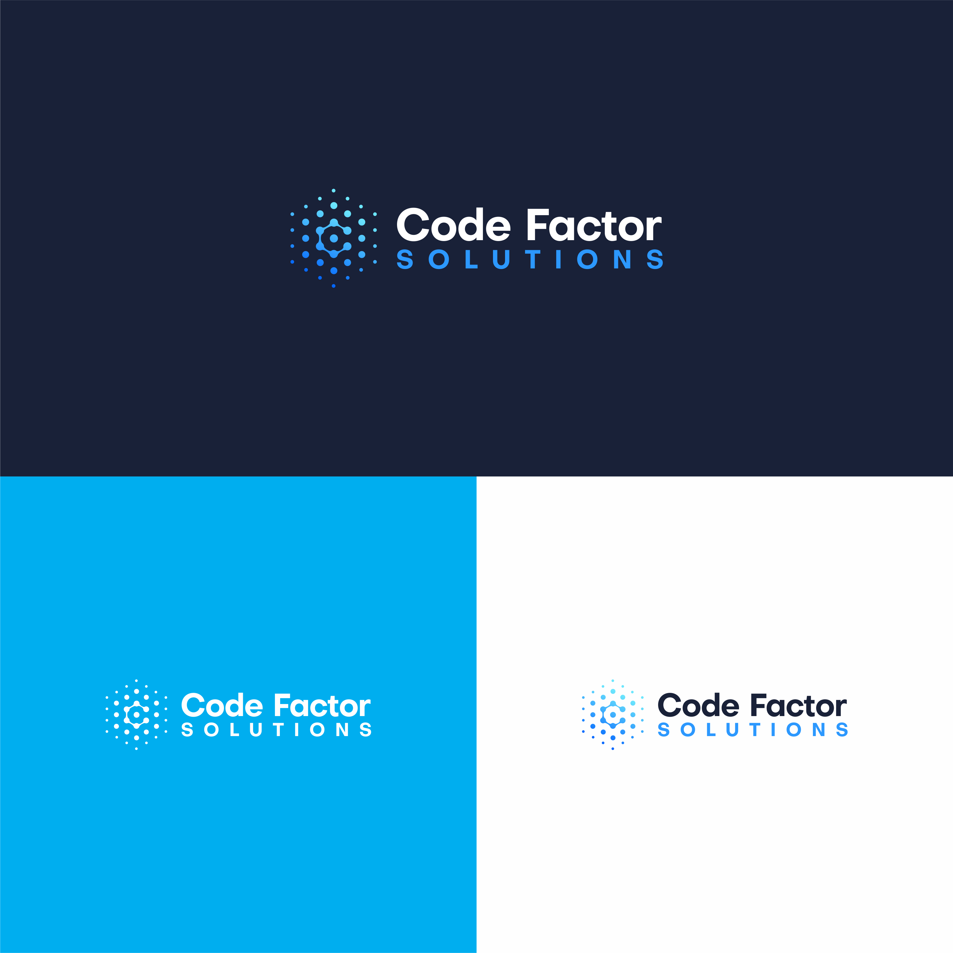 Logo Design by achil78 for CODE FACTOR SOLUTIONS | Design #30586249