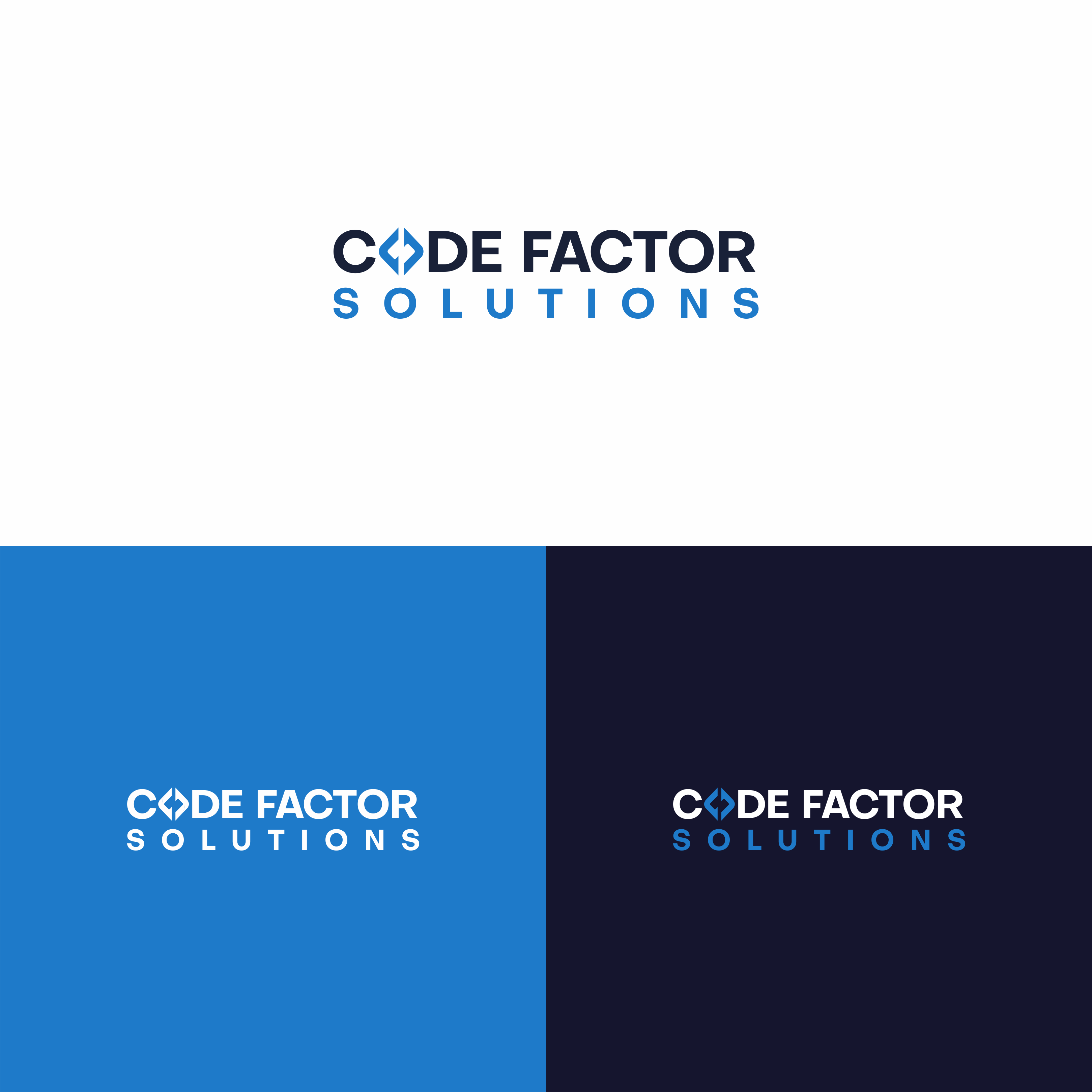 Logo Design by achil78 for CODE FACTOR SOLUTIONS | Design #30586313