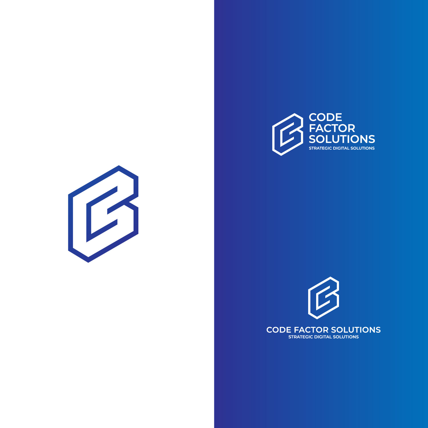 Logo Design by Onerio for CODE FACTOR SOLUTIONS | Design #30607673