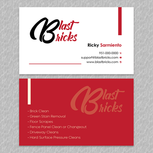 Business Card Design by YourLogoMaster for Original underpressure brick and pressurecleaning | Design: #30600895