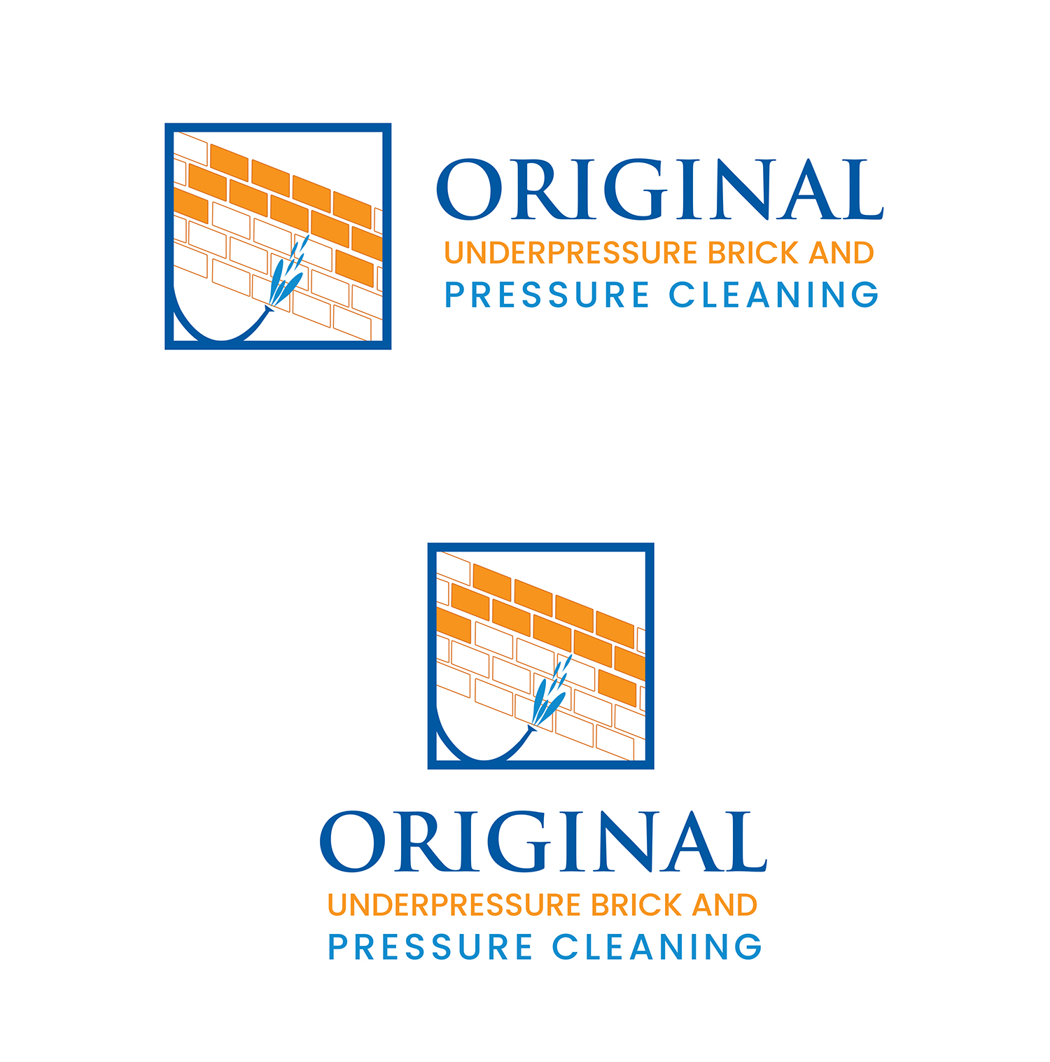 Business Card Design by Creations Box 2015 for Original underpressure brick and pressurecleaning | Design #30593879