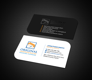 Business Card Design by Creations Box 2015 for Original underpressure brick and pressurecleaning | Design #30606923