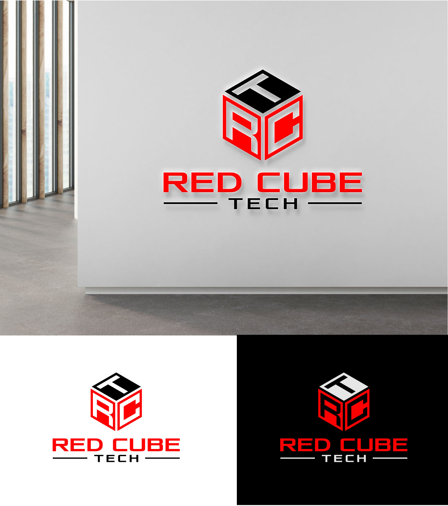 Logo-Design von Mi Design1 für Red Cube Tech | Design #30588464
