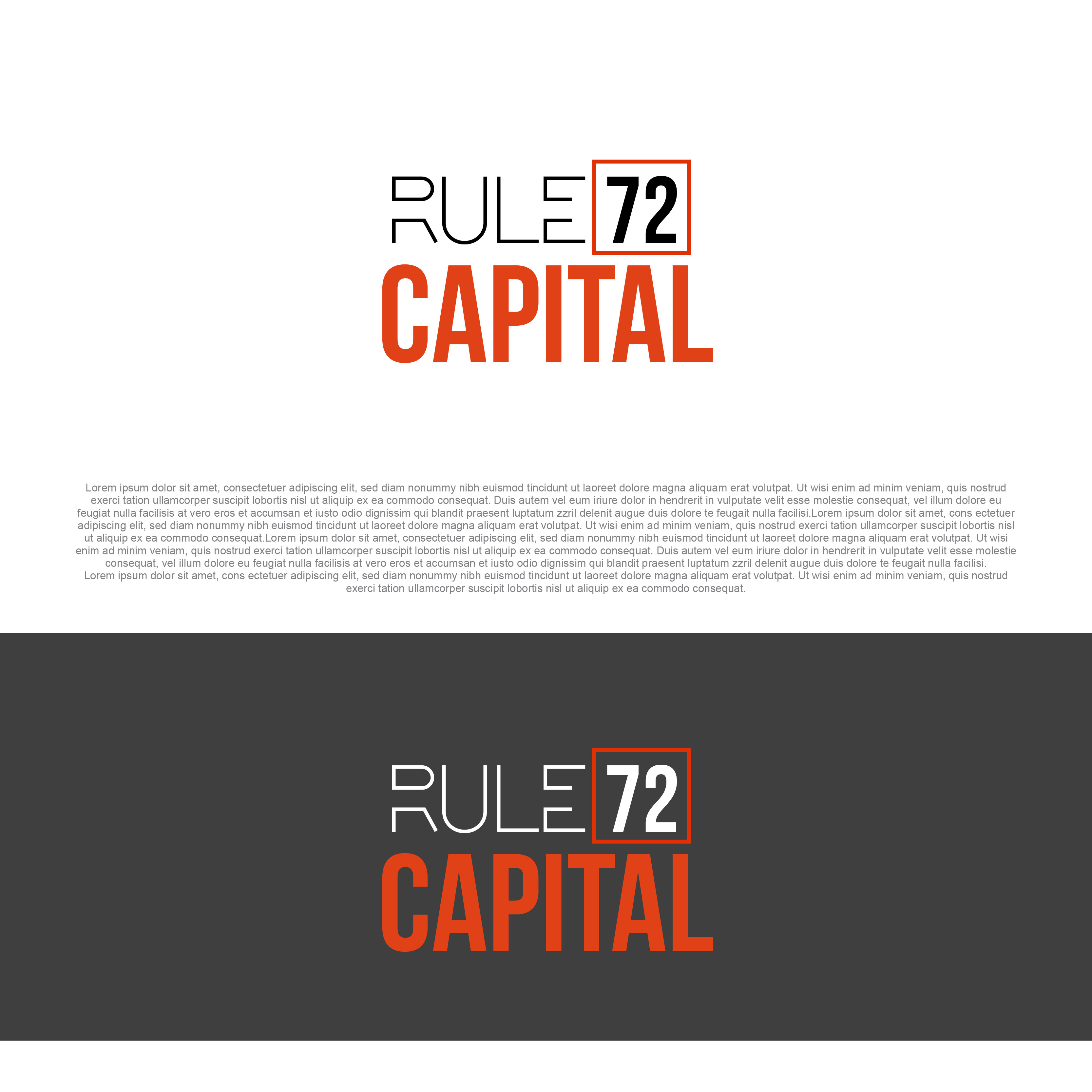 Logo Design by Ali.Adnan for Rule72 Capital | Design #30632358