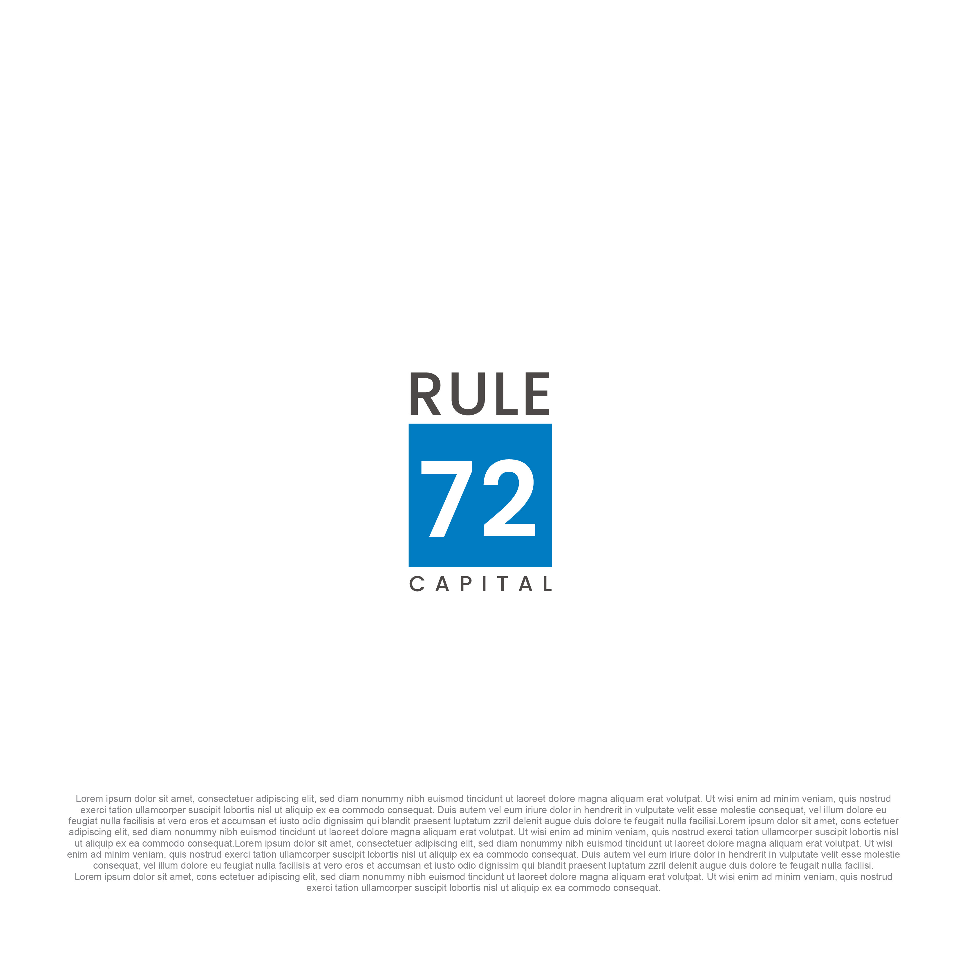 Logo Design by Ali.Adnan for Rule72 Capital | Design #30634168