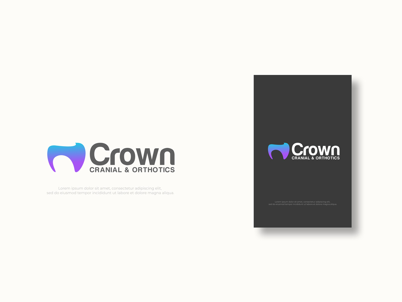 Logo Design by Locke+ for Crown Cranial & Orthotics | Design #30599033