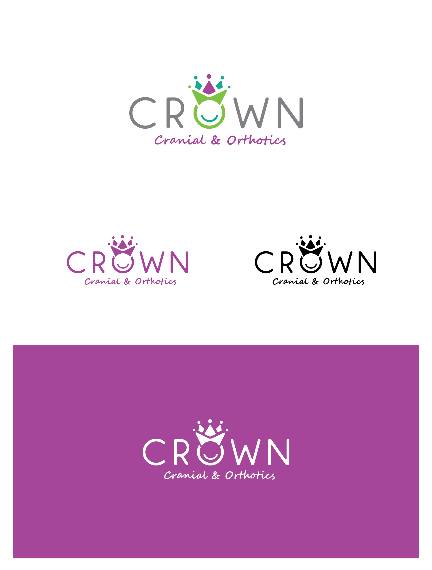 Logo Design by Maxo-Biz for Crown Cranial & Orthotics | Design #30601392