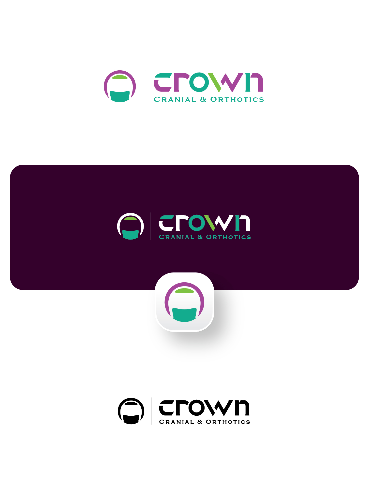 Logo Design by Maxo-Biz for Crown Cranial & Orthotics | Design #30601394