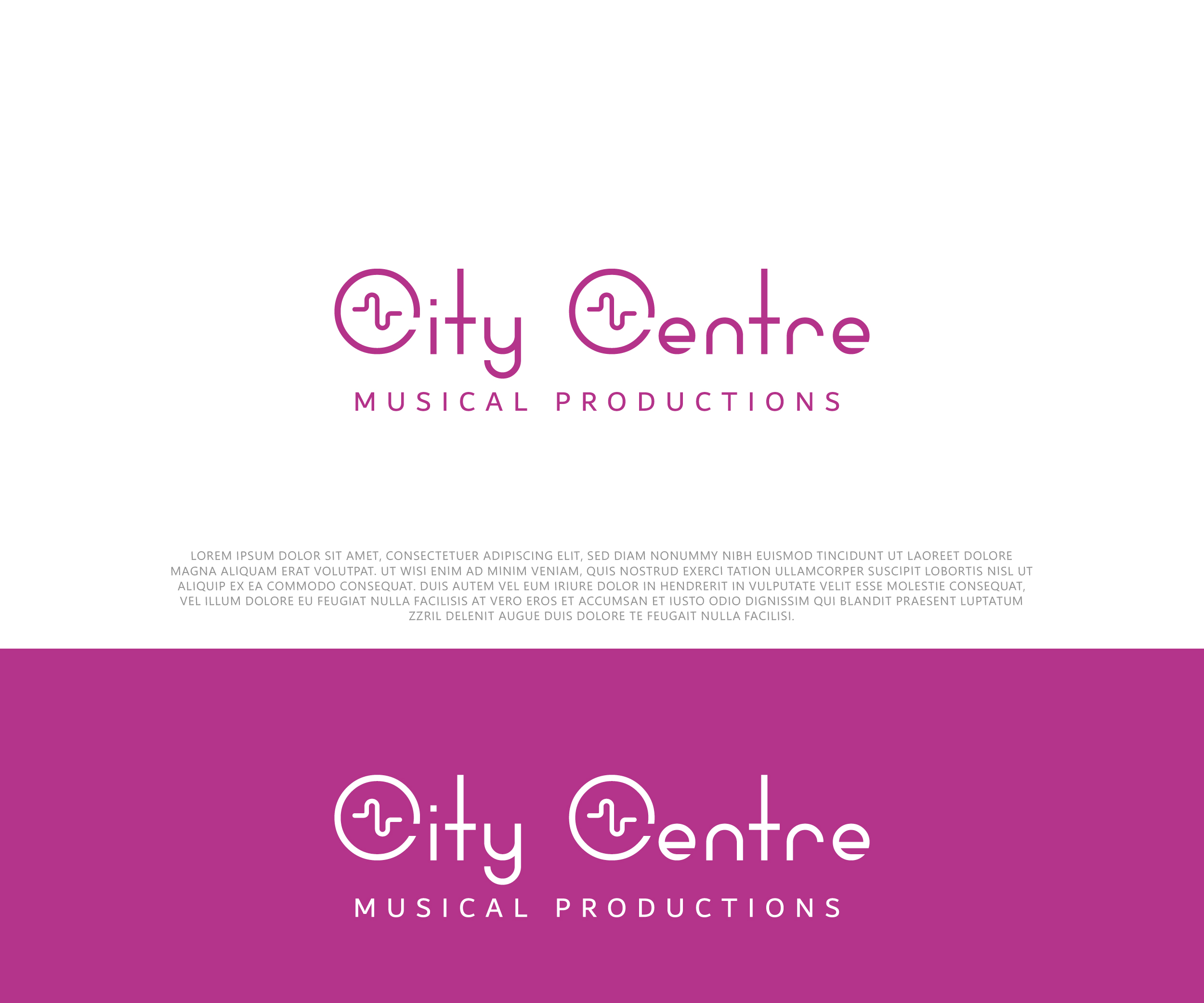 Diseño de Logo por 99 Art.. para City Centre Musical Productions | Diseño #30611469