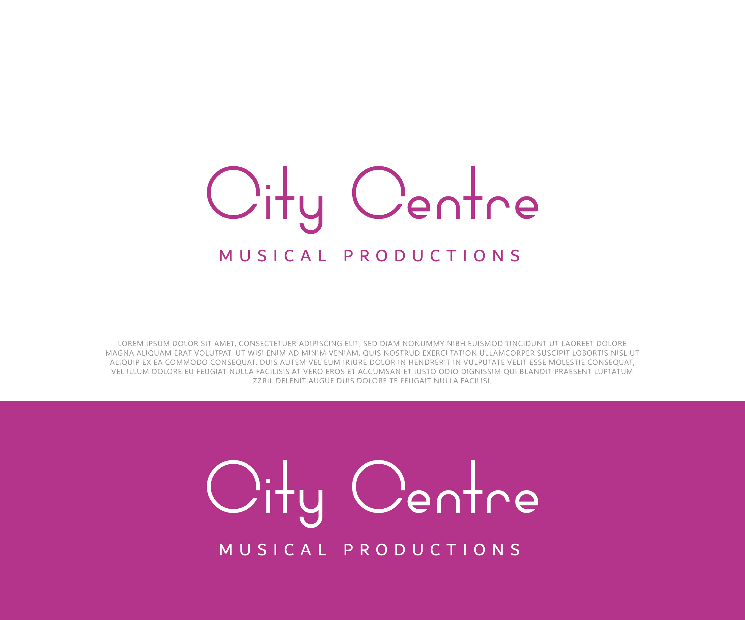 Diseño de Logo por 99 Art.. para City Centre Musical Productions | Diseño #30611473