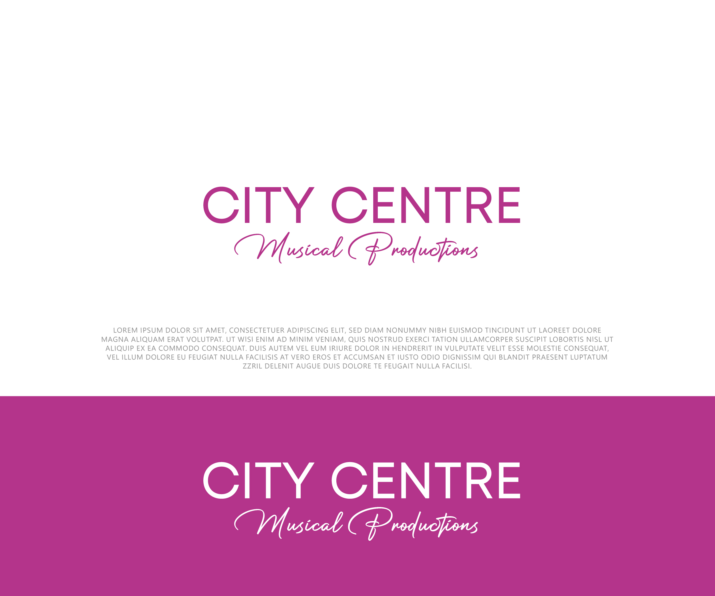 Diseño de Logo por 99 Art.. para City Centre Musical Productions | Diseño #30612266