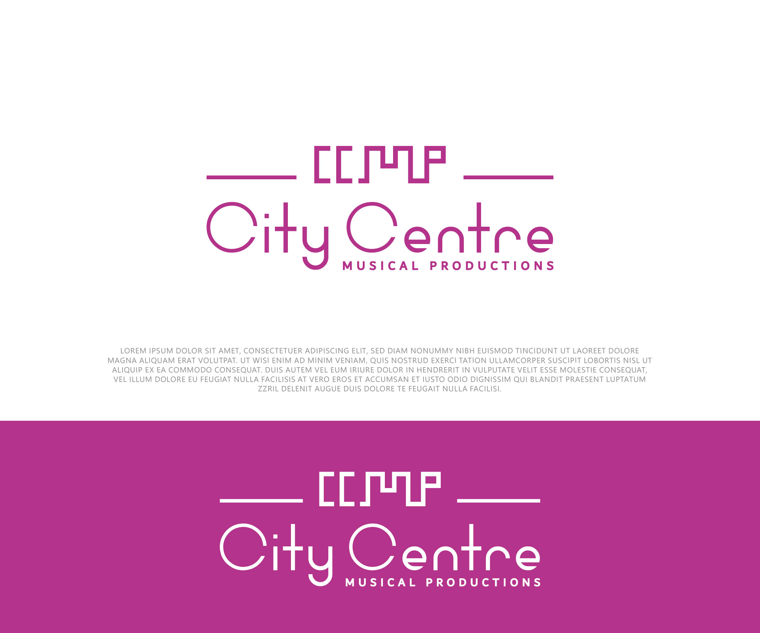 Diseño de Logo por 99 Art.. para City Centre Musical Productions | Diseño #30612267